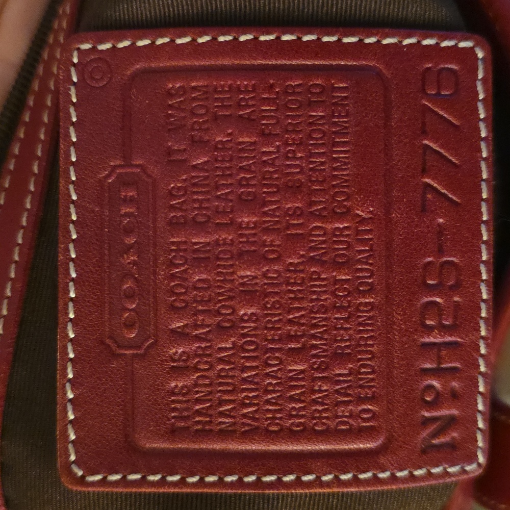 Coach 2002 Vintage Hampton Lunch Tote Bag In Red ❤️ - Picture 5 of 17